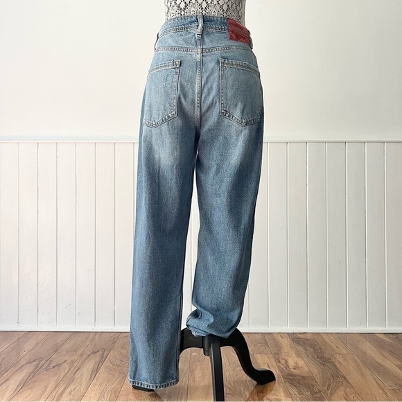 Zara Distressed Boyfriend Jeans Size 2 - Picture 4 of 11